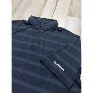 Fenix Rain Bird‎ Blue Striped Polo | Men’s X-Large